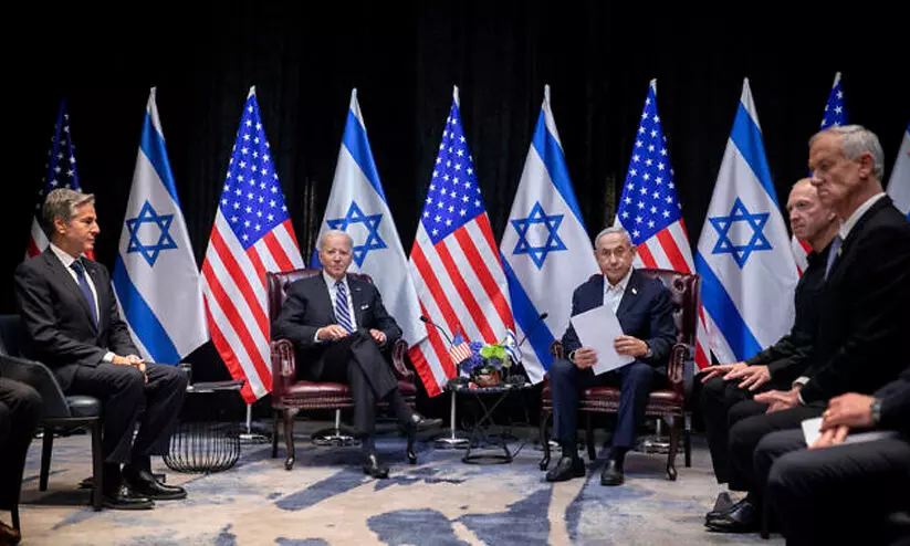 ഇസ്രായേൽ-ഹമാസ് യുദ്ധം: ബൈഡന്റെ നിലപാടിനെ എതിർത്ത് ഭൂരിഭാഗം അമേരിക്കക്കാരും ഇസ്രായേൽ-ഹമാസ് യുദ്ധം: ബൈഡന്റെ നിലപാടിനെ എതിർത്ത് ഭൂരിഭാഗം അമേരിക്കക്കാരും