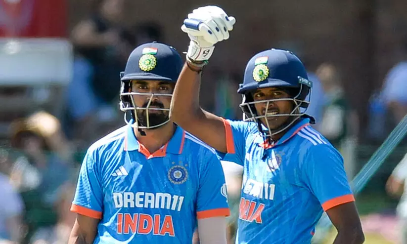 ഇന്ത്യ 211 റൺസിന് പുറത്ത്; സായ് സുദർശനും രാഹുലിനും അർധ സെഞ്ച്വറി; നിരാശപ്പെടുത്തി സഞ്ജു ഇന്ത്യ 211 റൺസിന് പുറത്ത്; സായ് സുദർശനും രാഹുലിനും അർധ സെഞ്ച്വറി; നിരാശപ്പെടുത്തി സഞ്ജു