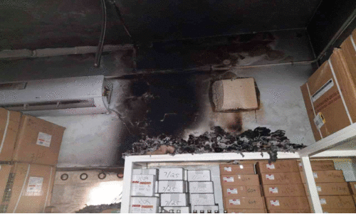 പാങ്ങപ്പാറ ഹെൽത്ത് സെൻററിൽ തീപിടിത്തം