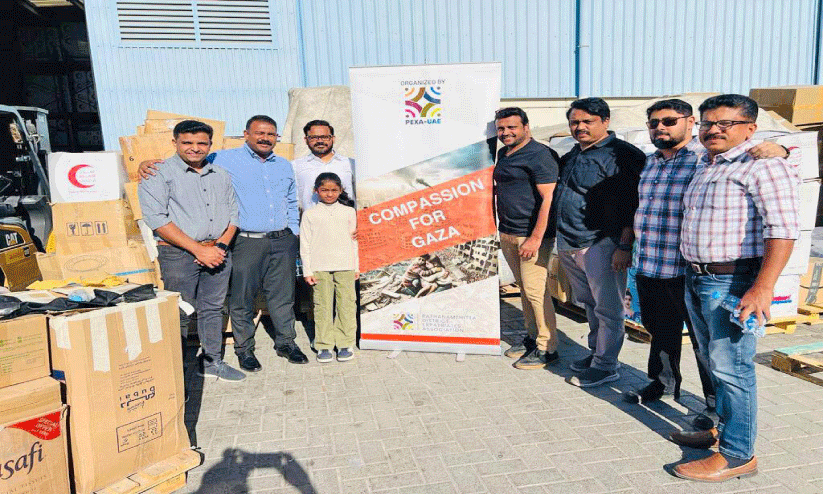 ഫലസ്തീൻ സഹായം കൈമാറി