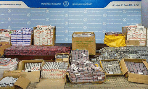 ഷാർജയിൽ ഈ വർഷം മയക്കുമരുന്ന്​ കേസിൽ പിടിയിലായത്​ 551 പേർ