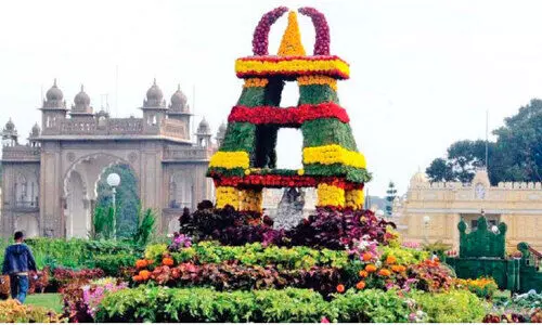 മൈ​സൂ​രു പാ​ല​സി​ൽ വി​ന്റ​ർ ഫ്ല​വ​ർ​ഷോ 22 മു​ത​ൽ