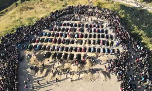 Bodies of 87 Kuki Zo victims of violence buried in Manipur s Churachandpur with gun salute