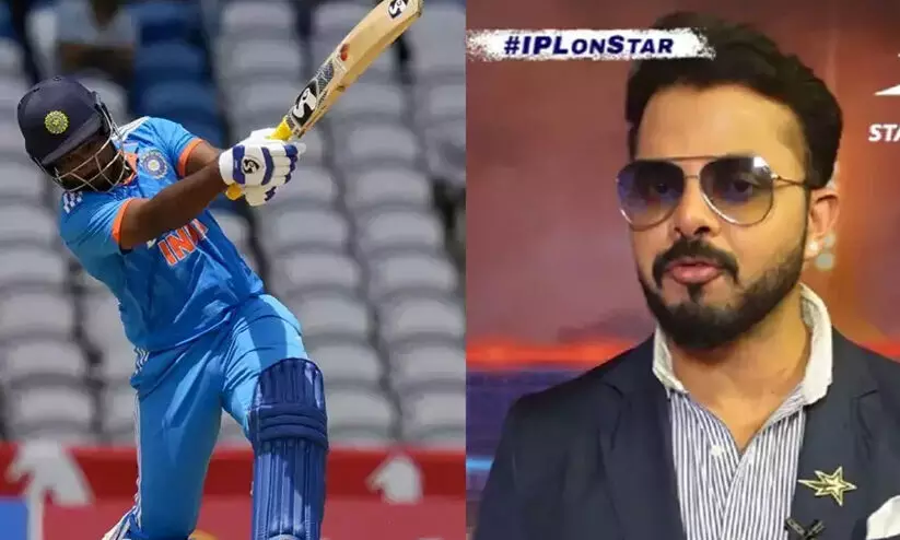 ഇത് അർഹിച്ച സെഞ്ച്വറി, ഈ പ്രകടനം തുടരണം...; സഞ്ജുവിനെ അഭിനന്ദിച്ച് ശ്രീശാന്ത്