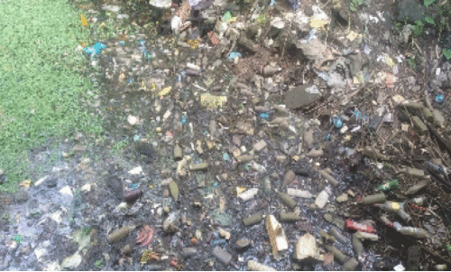 മാ​ലി​ന്യ​വാ​ഹി​നിയാ​യ പ​ഴ​യ വ​ര​ട്ടാ​ർ