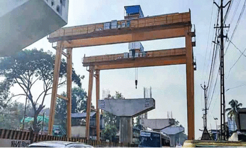 ഉയരപ്പാത നിർമാണം ഒരു വർഷത്തോടടുക്കുന്നു; 45 തൂണുകൾ പൂർത്തിയായി