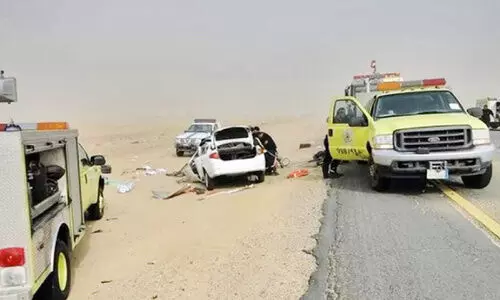 സൗ​ദി​യി​ൽ​ വാഹനാപകടങ്ങൾ‍ വർധിക്കുന്നു; ക​ണ​ക്കു​ക​ൾ‍ പു​റ​ത്തു​വി​ട്ട് അ​തോ​റി​റ്റി