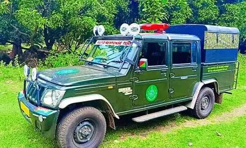 നെ​ന്മാ​റ വ​നം ഡി​വി​ഷ​ന് അ​നു​വ​ദി​ച്ച ദ്രു​ത​ക​ർ​മ​സേ​ന​ ക്കു​ള്ള വാ​ഹ​നം