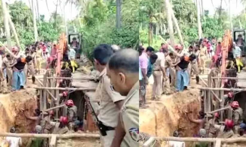 ശ്രീകാര്യം മണ്ണിടിച്ചിൽ: ദീപകിനെ പുറത്തെടുത്തത് 4.30 മണിക്കൂർ രക്ഷപ്രവർത്തനത്തിലൂടെ ശ്രീകാര്യം മണ്ണിടിച്ചിൽ: ദീപകിനെ പുറത്തെടുത്തത് 4.30 മണിക്കൂർ രക്ഷപ്രവർത്തനത്തിലൂടെ