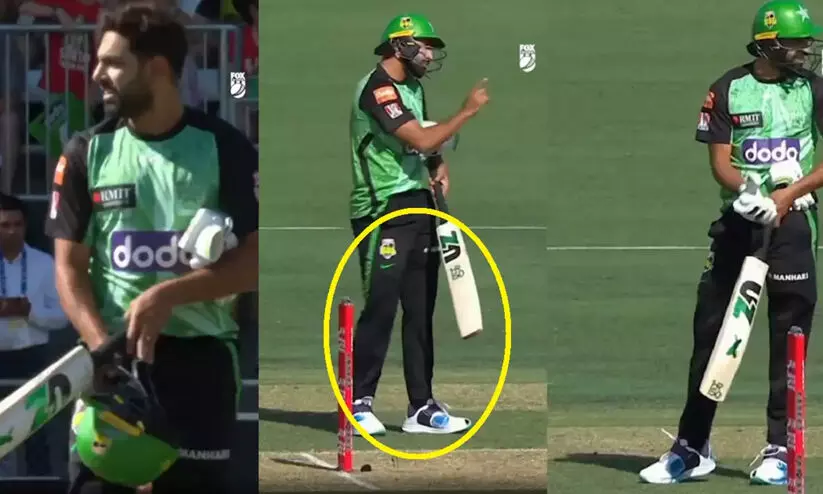 പാഡ് ധരിക്കാതെ ഗ്ലൗ കൈയിൽ പിടിച്ച് ബാറ്റിങ്ങിനിറങ്ങി ഹാരിസ് റൗഫ് -വിഡിയോ വൈറൽ പാഡ് ധരിക്കാതെ ഗ്ലൗ കൈയിൽ പിടിച്ച് ബാറ്റിങ്ങിനിറങ്ങി ഹാരിസ് റൗഫ് -വിഡിയോ വൈറൽ