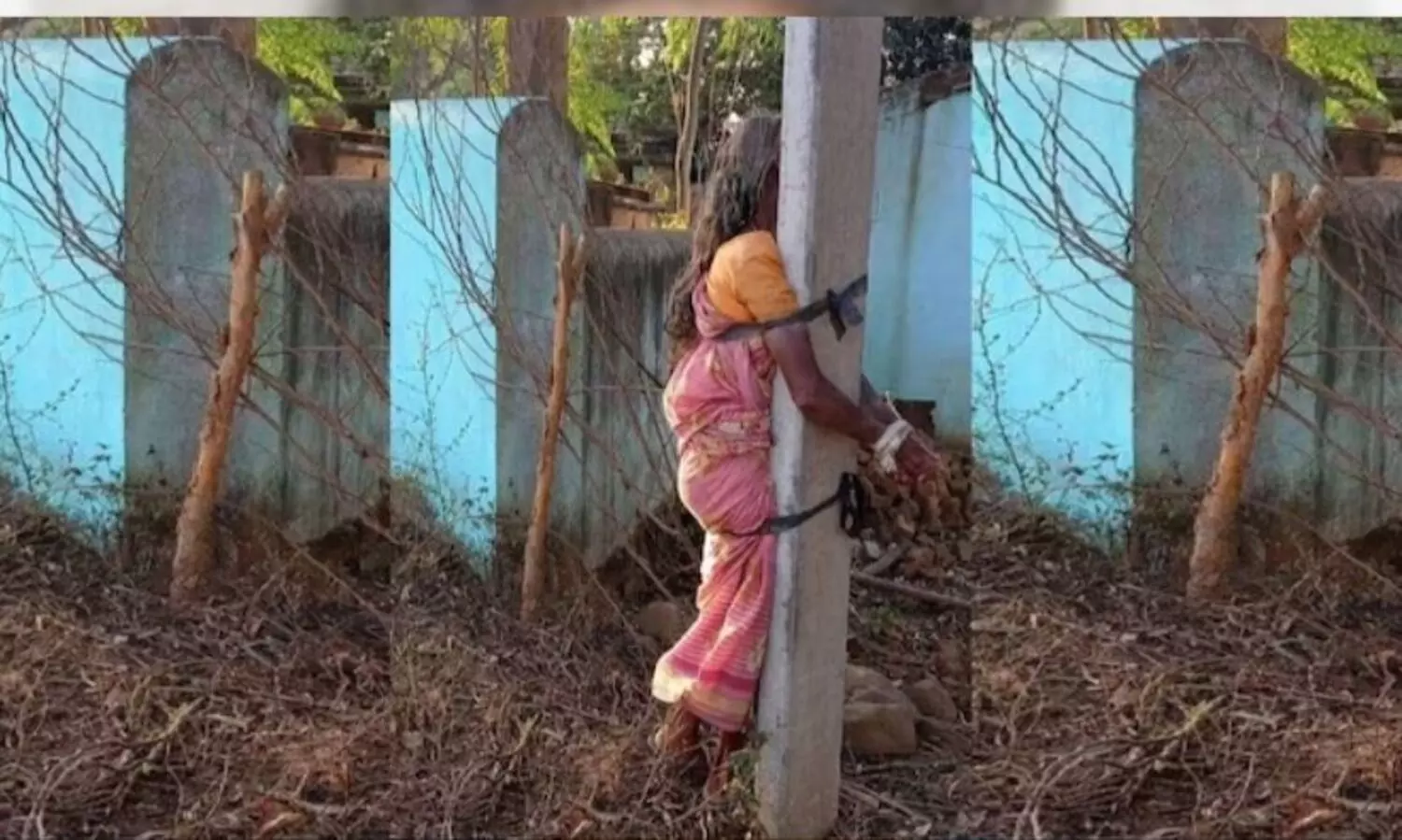 ‌കൃഷിയിടത്തിൽ നിന്നും പച്ചക്കറിയെടുത്തു; എഴുപതുകാരിയായ അമ്മയെ തൂണിൽ കെട്ടിയിട്ട് മകന്റെ മർദനം