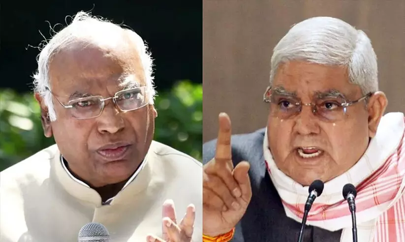 ജഗ്ദീപ് ധൻകറിന്‍റെ ക്ഷണം രണ്ടാമതും തള്ളി ഖാർഗെ; ‘അധ്യക്ഷൻ പാർലമെന്‍ററി അവകാശങ്ങൾ സംരക്ഷിക്കാൻ ബാധ്യസ്ഥനെന്ന് മറുപടി’