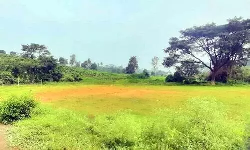 കാ​ടു​ക​യ​റി​യ പൊ​ഴു​ത​ന പ​ഞ്ചാ​യ​ത്ത് മി​നി സ്റ്റേ​ഡി​യം