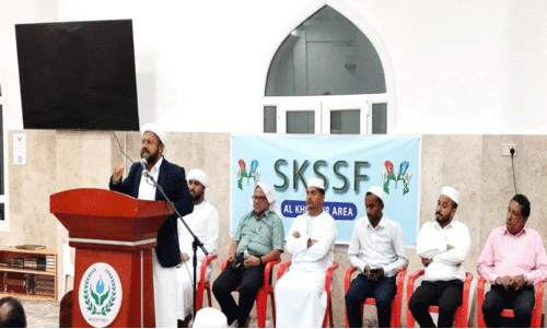 എ​സ്.​​കെ.​എ​സ്.​എ​സ്.​എ​ഫ്​ സം​സ്ഥാ​ന സെ​ക്ര​ട്ട​റി​ക്ക് സ്വീ​ക​ര​ണം