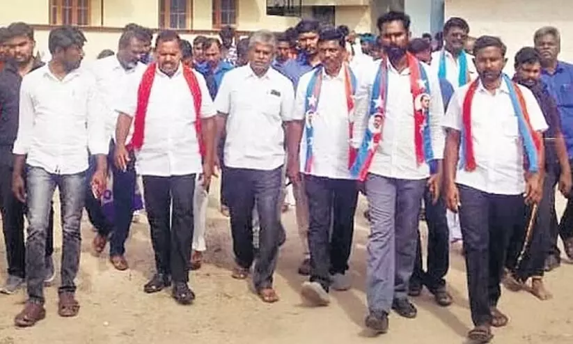 60 Dalits walk with slippers on dominant caste street,