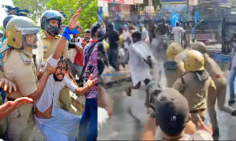 ജനാധിപത്യ സമരങ്ങളെ അടിച്ചൊതുക്കാൻ ഗൂഡാലോചന നടക്കുന്നുവെന്ന് കെ.എസ്.യു ജനാധിപത്യ സമരങ്ങളെ അടിച്ചൊതുക്കാൻ ഗൂഡാലോചന നടക്കുന്നുവെന്ന് കെ.എസ്.യു