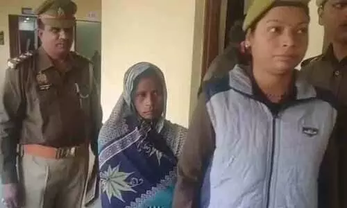 സ്വത്ത് കൈക്കലാക്കാൻ ഭർത്താവ് മരിച്ചതായി പരാതി നൽകിയ യുവതി അറസ്റ്റിൽ