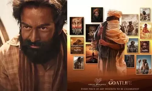 Prithviraj  Movie  Aadujeevitham team  Conduct Fan Made Poster Event