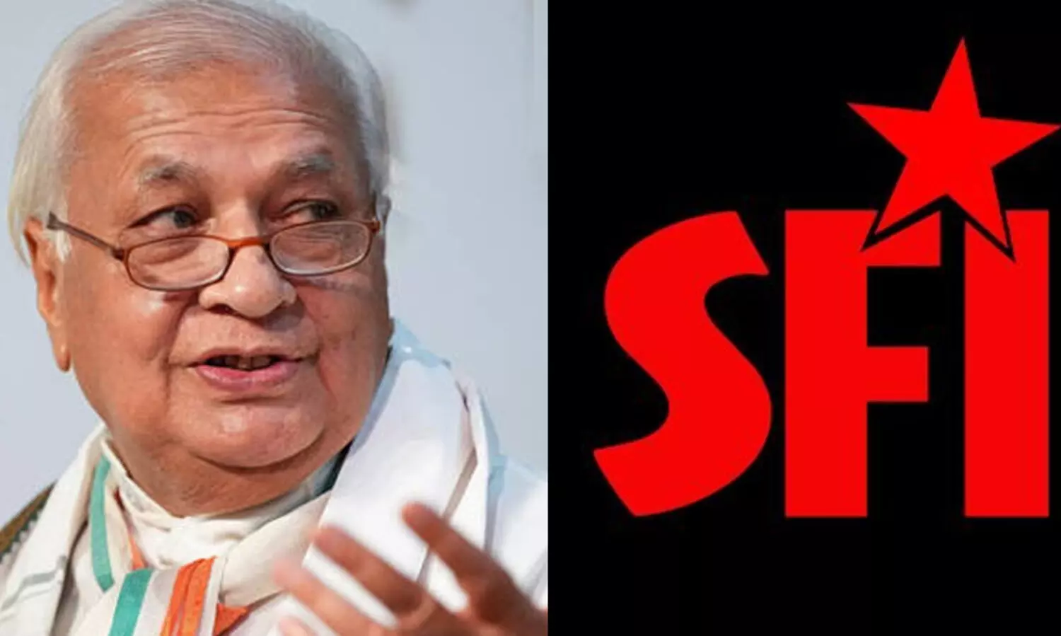 കേരളത്തിൽ മടങ്ങിയെത്തിയ ഗവര്‍ണര്‍ക്ക് നേരെ വീണ്ടും കരിങ്കൊടി പ്രതിഷേധവുമായി എസ്.എഫ്.ഐ