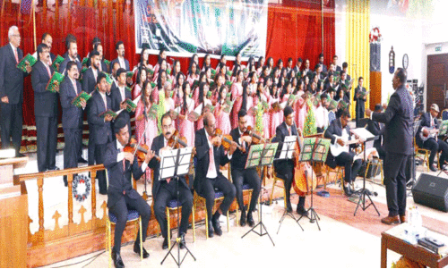 മാ​ർ​ത്തോ​മ ഇ​ട​വ​ക ക്രി​സ്മ​സ് ക​രോ​ൾ സംഘടിപ്പിച്ചു