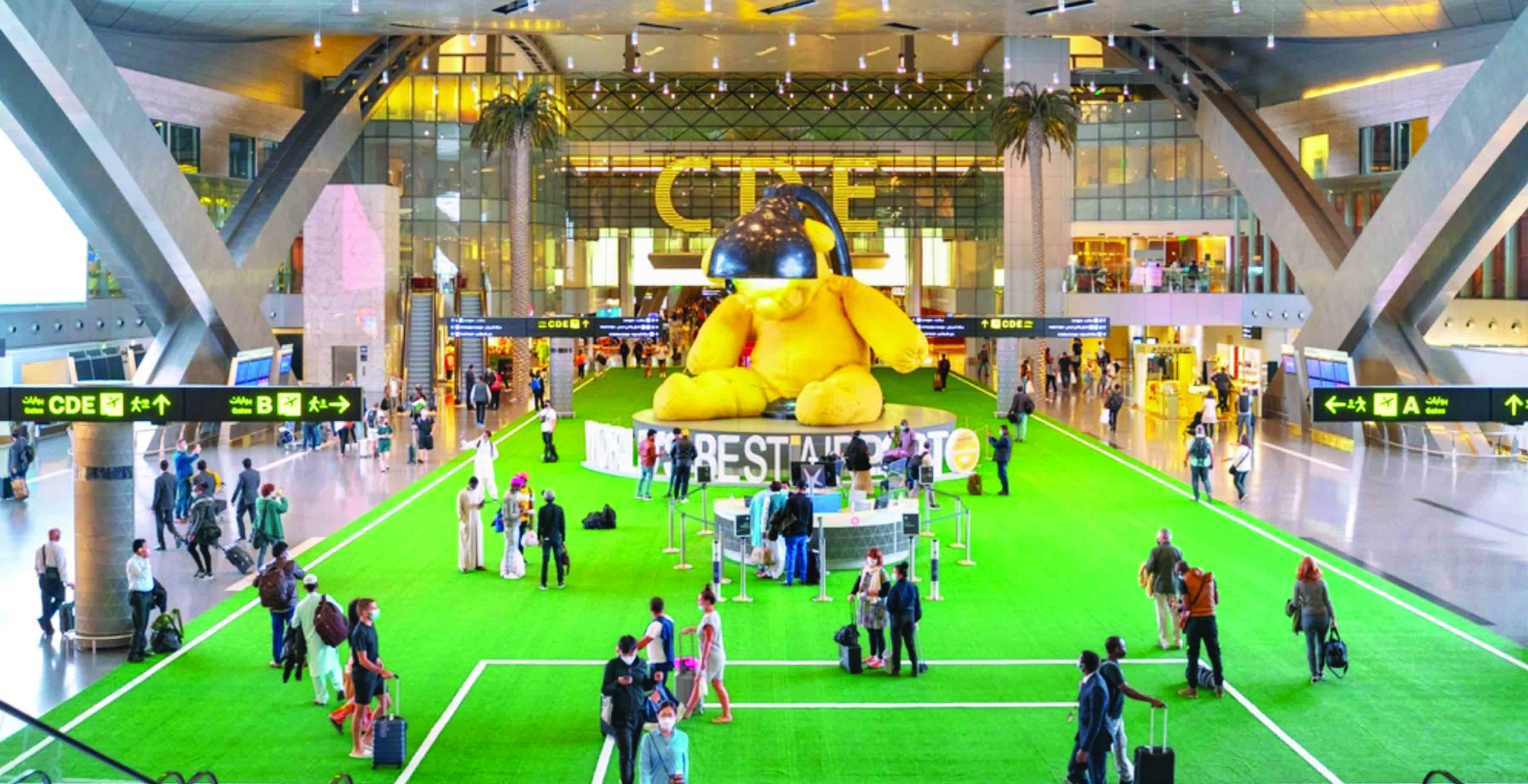 ഏഷ്യൻ കപ്പിനെ വരവേൽക്കാൻ ഹമദ് വിമാനത്താവളം