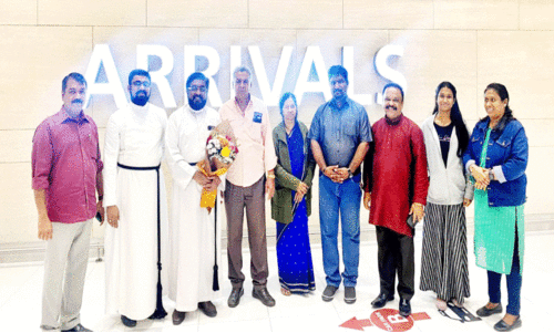 മാ​ർ​ത്തോ​മ സ​ന്ന​ദ്ധ സു​വി​ശേ​ഷ​ക സം​ഘം അ​സി​സ്റ്റ​ന്റ് സെ​ക്ര​ട്ട​റി​ക്ക് സ്വീ​ക​ര​ണം ന​ൽ​കി