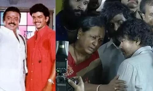 Vijay gets emotional as he pays homage Captain Vijayakanth