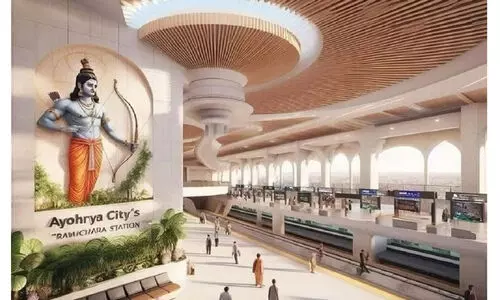 രാമൻ നിറഞ്ഞ് അയോധ്യ ധാം റെയിൽവേ സ്റ്റേഷൻ