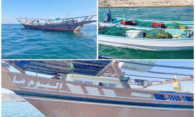 പി​ടി​ക്കൂ​ടി​യ മ​ത്സ്യ​ബ​ന്ധ​ന ബോ​ട്ടു​ക​ൾ