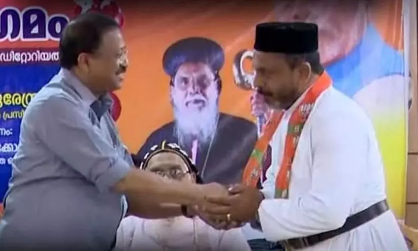 ബി.ജെ.പിയിൽ അംഗത്വമെടുത്ത് ഓർത്തഡോക്സ് സഭ ഭദ്രാസനം സെക്രട്ടറി