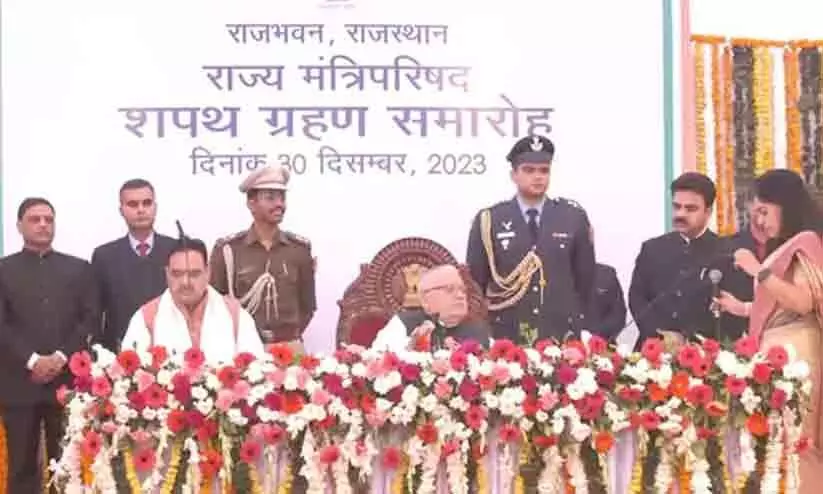 രാജസ്ഥാനിൽ മന്ത്രിസഭ വികസിപ്പിച്ചു; കിരോഡി ലാലും രാജ്യവർധൻ റാഥോഡും മന്ത്രിമാർ