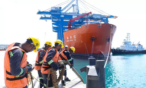 വിഴിഞ്ഞം തുറമുഖത്തെ നാലാമത്തെ കപ്പൽ തീരത്ത് എത്തി