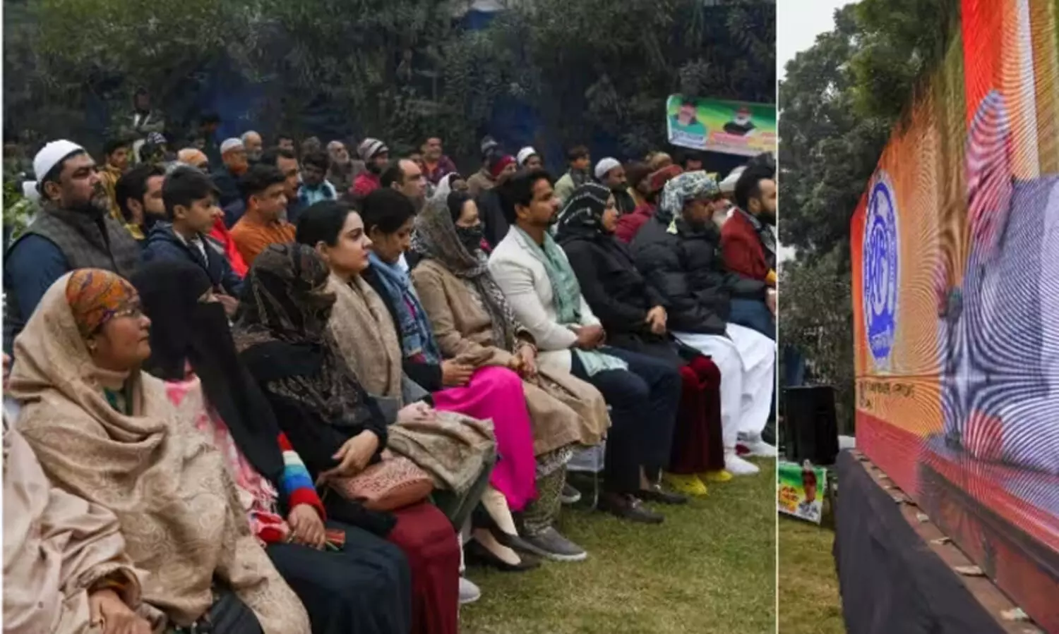 മുസ്‍ലിം വോട്ടർമാരെ എത്തിച്ച് മോദിയുടെ ‘മൻ കീ ബാത്’ കേൾപ്പിച്ചു