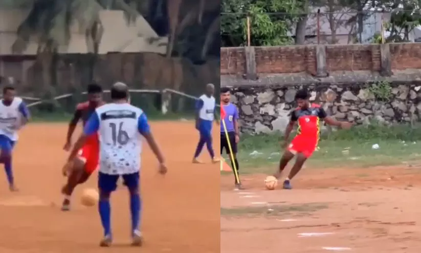 ബാറ്റുകൊണ്ട് മാത്രമല്ല, കാലുകൊണ്ടും പ്രഹരിക്കാനറിയാം; സഞ്ജു ഫുട്ബാൾ കളിക്കുന്ന വിഡിയോ ഏറ്റെടുത്ത് സമൂഹ മാധ്യമങ്ങൾ