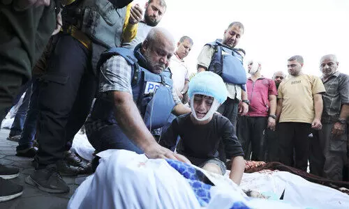 മാധ്യമപ്രവർത്തകരുടെയും കുടുംബങ്ങളുടെയും കല്ലറയായി ഗസ്സ മാധ്യമപ്രവർത്തകരുടെയും കുടുംബങ്ങളുടെയും കല്ലറയായി ഗസ്സ