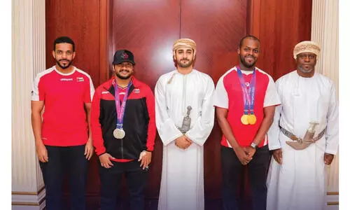 ഏ​ഷ്യ​ൻ പാ​രാ​ലി​മ്പി​ക് ഗെ​യിം​സിൽമി​ക​ച്ച പ്ര​ക​ട​നം ന​ട​ത്തി​യവരെ സ​യ്യി​ദ്​ ദീ ​യ​സി​ൻ ആ​ദ​രി​ച്ചു