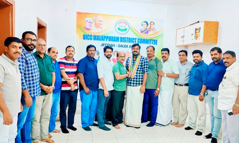 യൂത്ത് കോൺഗ്രസ് മുൻ സംസ്ഥാന ജനറൽ സെക്രട്ടറി എ.കെ. ഷാനിബിന് ഒ.ഐ.സി.സി സ്വീകരണം നൽകി