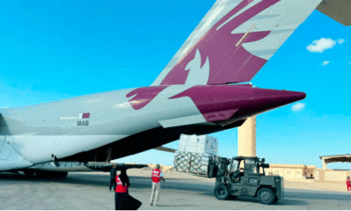 59ാമ​ത് സ​ഹാ​യ വി​മാ​ന​മ​യ​ച്ച് ഖ​ത്ത​ർ