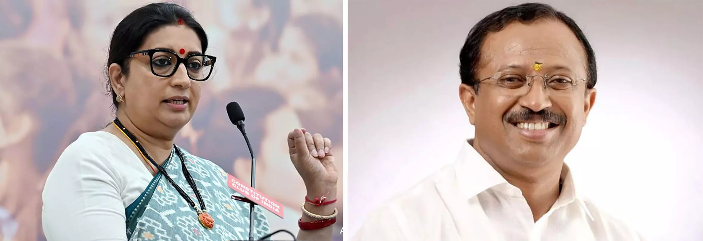 കേന്ദ്ര മന്ത്രിമാരായ സ്‌മൃതി ഇറാനിയും വി. മുരളീധരനും ഇന്ന് ജിദ്ദയിൽ