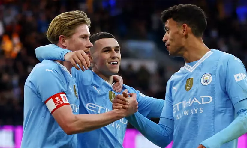 ഫോഡന് ഇരട്ട ഗോൾ, തിരിച്ചുവരവ് ആഘോഷമാക്കി ഡിബ്രൂയിൻ; എഫ്.എ കപ്പിൽ സിറ്റിക്ക് വമ്പൻ ജയം