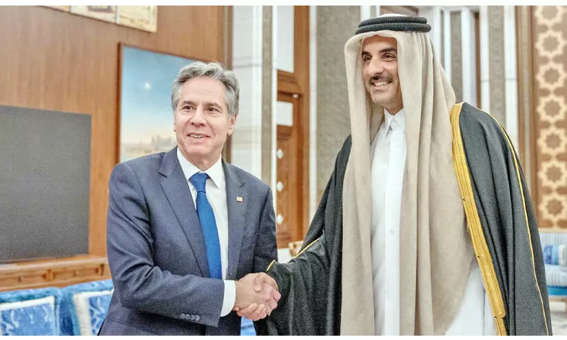 ആന്റണി ബ്ലിങ്കൻ ദോഹയിൽ ആന്റണി ബ്ലിങ്കൻ ദോഹയിൽ