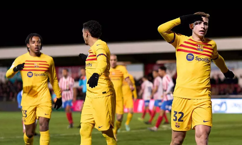 കോപ ഡെൽ റെ: ബാഴ്സലോണക്ക് നിറംമങ്ങിയ ജയം