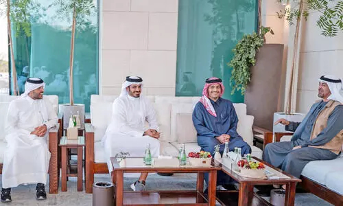 യു.എ.ഇ പ്രസിഡൻറുമായി ഖത്തർ പ്രധാനമന്ത്രിയുടെ കൂടിക്കാഴ്​ച