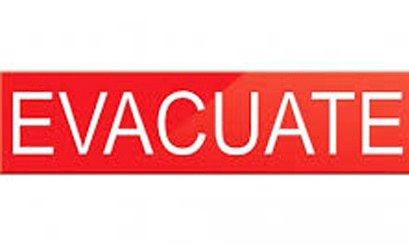 evacuate evacuate