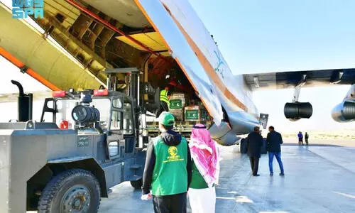 ഗസ്സയിലേക്ക് ദുരിതാശ്വാസവുമായി സൗദിയുടെ 38ാം വിമാനമെത്തി ഗസ്സയിലേക്ക് ദുരിതാശ്വാസവുമായി സൗദിയുടെ 38ാം വിമാനമെത്തി