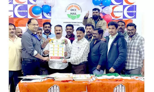 ഹാ​ഇ​ൽ ഒ.​ഐ.​സി.​സി ക​ല​ണ്ട​ർ പ്ര​കാ​ശ​നം