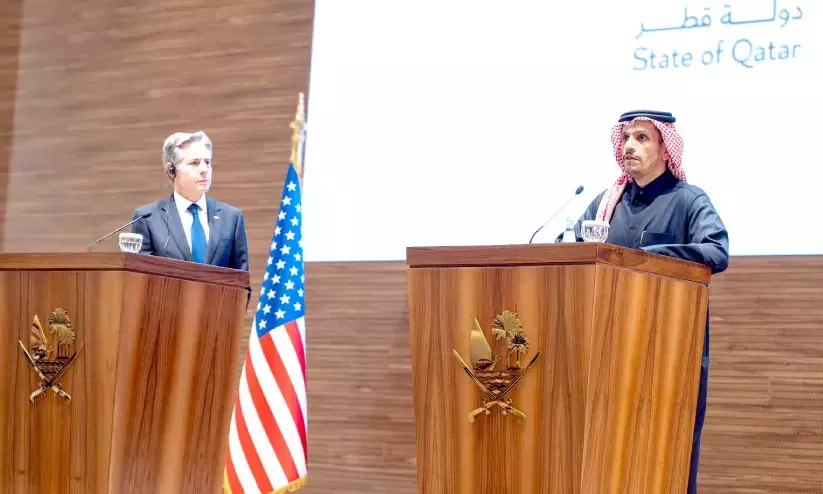 ഗസ്സ: പശ്ചിമേഷ്യയില് സംഘര്ഷം പടരാനുള്ള സാഹചര്യം -ആന്റണി ബ്ലിങ്കൻ ഗസ്സ: പശ്ചിമേഷ്യയില് സംഘര്ഷം പടരാനുള്ള സാഹചര്യം -ആന്റണി ബ്ലിങ്കൻ