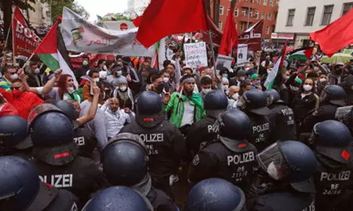 ജർമനിയുടെ ഇസ്രായേൽ അനുകൂല നിലപാടിൽ പ്രതിഷേധം