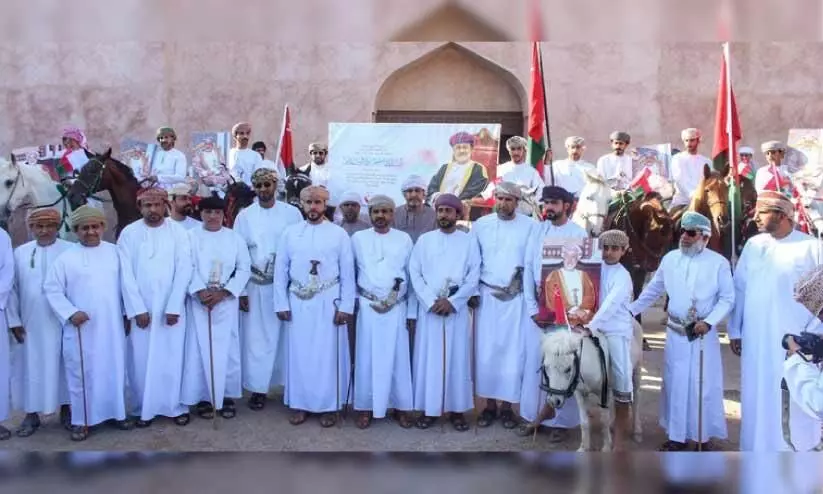 സുൽത്താൻ ഹൈതം ബിൻ താരിഖിന്റെ സ്ഥാനാരോഹണ ദിനാചരണത്തിന്റെ ഭാഗമായി സുവൈഖ് വിലായത്തിൽ നടന്ന ആഘോഷ പരിപാടി സുൽത്താൻ ഹൈതം ബിൻ താരിഖിന്റെ സ്ഥാനാരോഹണ ദിനാചരണത്തിന്റെ ഭാഗമായി സുവൈഖ് വിലായത്തിൽ നടന്ന ആഘോഷ പരിപാടി
