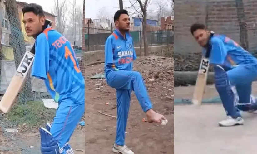 അസാധ്യമായത് അവന് സാധ്യമാണ്, അദ്ദേഹത്തിന്‍റെ പേരുള്ള ജഴ്സി വേണം; ഭിന്നശേഷിക്കാരനായ ക്രിക്കറ്റർ അമീറിനെ പ്രശംസിച്ച് സചിൻ